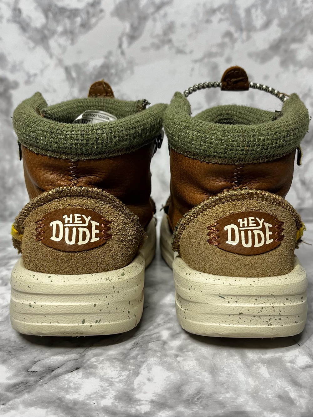 Hey Dude Kids Toddler Boots Size 7 Bradley Classic Cognac Brown - Picture 5 of 7